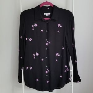 Equipment Mini Tossed Bloom Essential Button Up